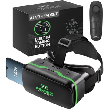 FEEBZ 3D VR Headset for Kids 2.0 + Android Remote - for iPhone & Android Phones | with 3D VR Videos ...