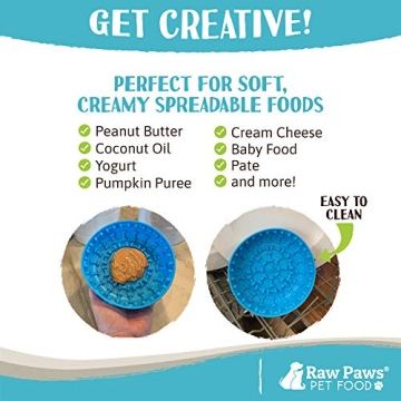 Raw Paws Licking Mat Bowl for Dogs and Cats