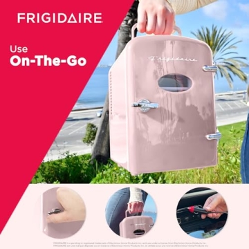 Frigidaire Retro Pink Mini Fridge - Eco-Friendly 4L