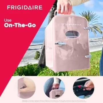Frigidaire Retro Pink Mini Fridge - Eco-Friendly 4L