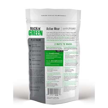 Rockin' Green Laundry Detergent, Plant based, All Natural Laundry Detergent Powder, Vegan and Biodeg...