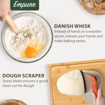 Empune Banneton Bread Proofing Set for Perfect Baking