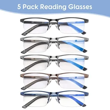 KONHAGO Men's Blue Light Blocking Reading Glasses