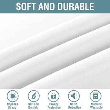 H.VERSAILTEX Pure White Curtain - Thermal Insulated Elegance