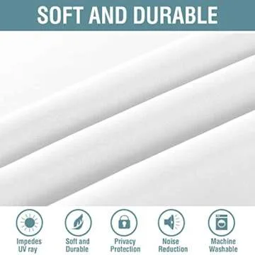 H.VERSAILTEX Pure White Curtain - Thermal Insulated Elegance