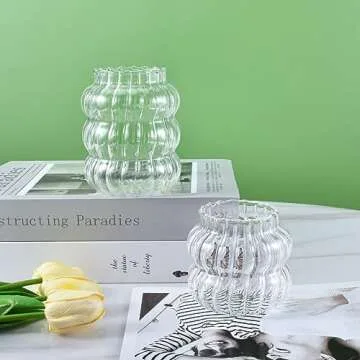 Koythin Ribbed Glassware Set of 3 - Stylish & Versatile Cups