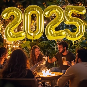 16-Inch Happy New Year Balloon Decorations for 2025