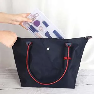 SGHUO 4 Pack Adjustable Compartment Organizer Boxes