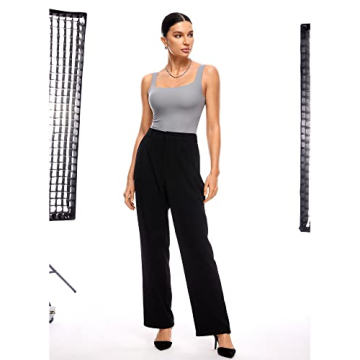 INLYRIC Inbarely Square Neck Thong Bodysuit for Women