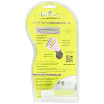 Furminator Long Hair deShedding Tool for Cats, Small
