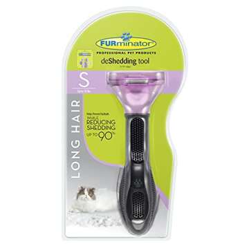 Furminator Long Hair deShedding Tool for Cats, Small