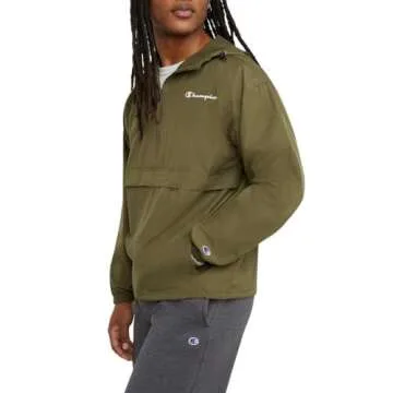 Champion Men's Packable Wind and Water Resistant Jacket