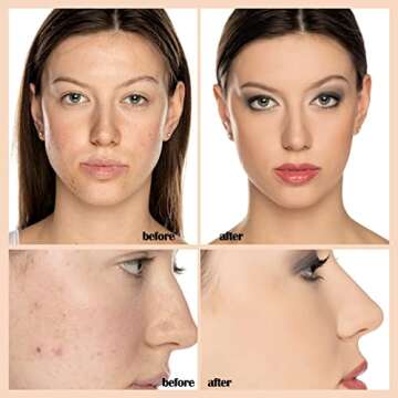 PHOERA Foundation Makeup, Flawless Soft Matte Oil Control Liquid Foundation, Full Coverage Mattle Oi...