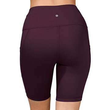 Yogalicious Squat Proof High Waisted Biker Shorts with Pockets