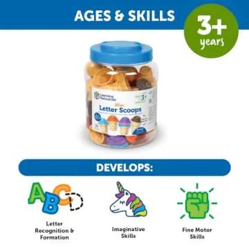 Learning Resources Mini Letter Scoops for Early Learning
