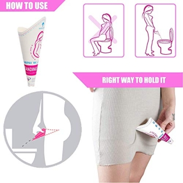 60 Pcs Disposable Female Urinal for Travel & Hygiene