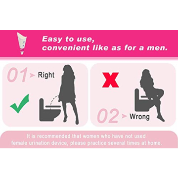 60 Pcs Disposable Female Urinal for Travel & Hygiene