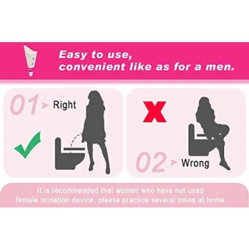 60 Pcs Disposable Female Urinal for Travel & Hygiene