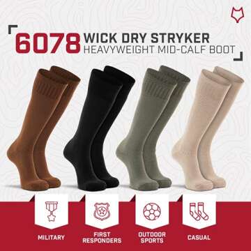 Fox River Standard Stryker Heavyweight Military Mid-Calf Socks, Coyote Brown, X-Large