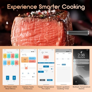 Wireless Bluetooth Meat Thermometer for Grilling