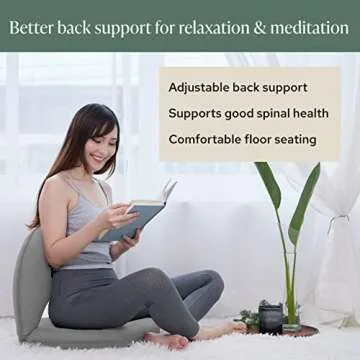 Mindful Modern Meditation Chair | Adjustable Back Support for Comfort