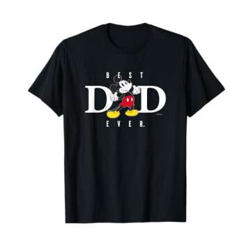 Disney Mickey Mouse Best Dad Ever Thumbs Up Father’s Day T-Shirt
