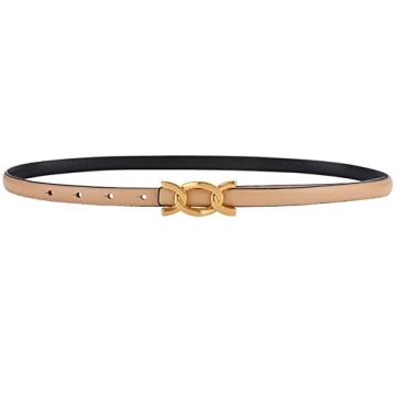 SPOMUNT Women's Chic Leather Dress Belt - Elegant Style