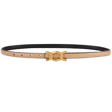 SPOMUNT Women's Chic Leather Dress Belt - Elegant Style