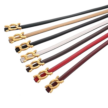 SPOMUNT Women's Chic Leather Dress Belt - Elegant Style