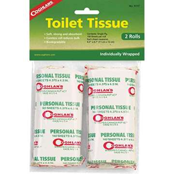 Coghlans 9177 Toilet Tissue Pack 2 Rolls