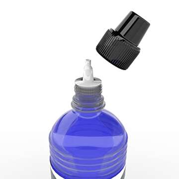 The Dreidel Company Liquid Paraffin Lamp Oil - Half-Liter (500mL) - Smokeless, Odorless, Ultra Clean Burning Fuel for Indoor and Outdoor Use (Clear)