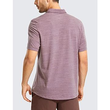 CRZ YOGA Men's Golf Polo Shirt Quick Dry Athletic Wear