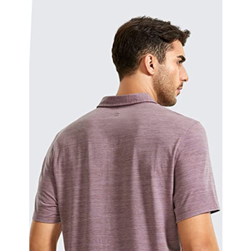 CRZ YOGA Men's Golf Polo Shirt Quick Dry Athletic Wear