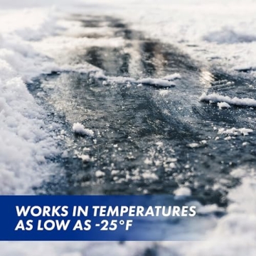 Blue Heat Ice Melt Pellets, Calcium Blend Deicer Snow Melter for Driveway 50 lb, Blue