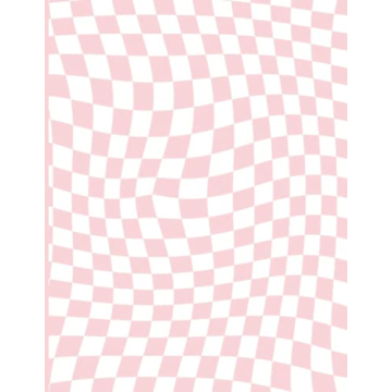 Checkered Notebook: Aesthetic Notebook, Checkerboard Pattern, Blank Lined Paperback Notebook Journal...