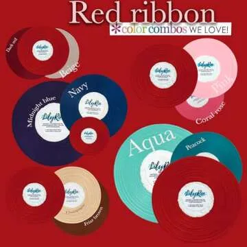 Red Ribbon 1/4 Inches 36 Yards Satin Roll Perfect for Scrapbooking, Art, Wedding, Wreath, Packing Birthday, Wrapping Christmas Gifts or Other Projects