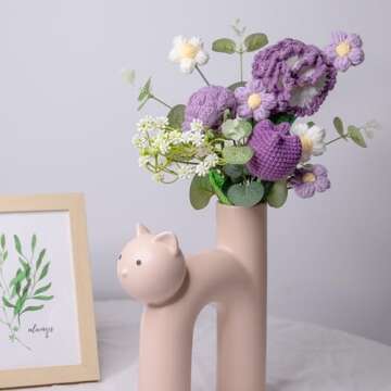 YShomy Crochet Flowers Bouquet - Unique Handmade Gift