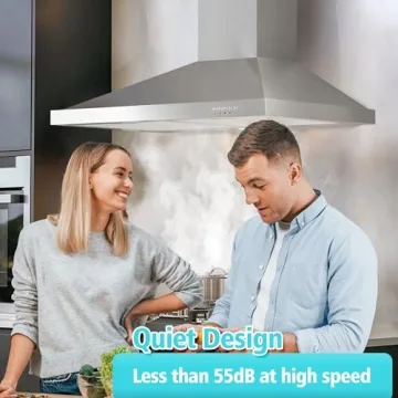 FIREGAS Wall Mount Range Hood 30 Inch Convertible