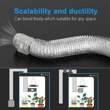 Hon&Guan 6 Inch Flexible Dryer Vent Hose - Durable Ducting Solution