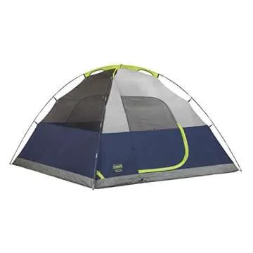 Coleman Sundome Camping Tent, 2/3/4/6 Person Dome Tent with Quick Setup and Included Rainfly for Win...