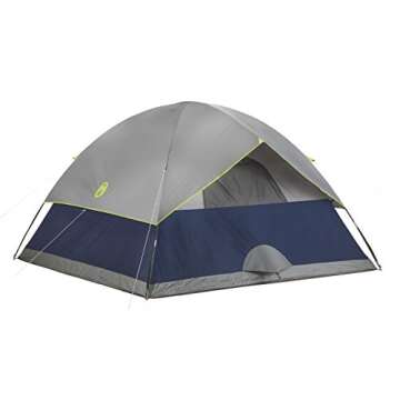 Coleman Sundome Camping Tent, 2/3/4/6 Person Dome Tent with Quick Setup and Included Rainfly for Wind & Rain Protection, Ideal for Camping, Festivals, Backyard, and Sleepovers