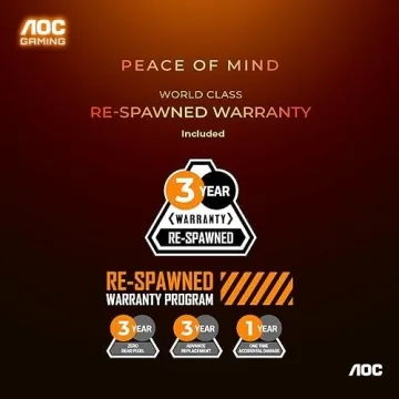 AOC 24G15N 24" Gaming Monitor, Full HD 1920x1080, 180Hz 1ms, 1x HDMI 2.0, 1x Display Port, Adaptive-Sync, 3-Sided Frameless, HDR Ready, Console Gaming Ready, 3-Year Zero-Bright-Dot