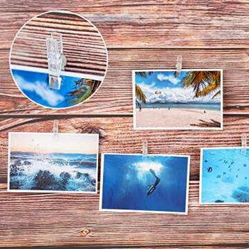 60 Pcs Clear Push Pin Clips for Bulletin Boards