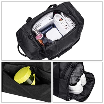 Versatile Waterproof Gym Duffle Backpack for Travel