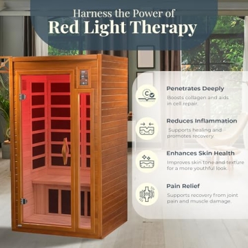 Dynamic Saunas Home Sauna with Infrared Lighting for up to 2 People, Barcelona