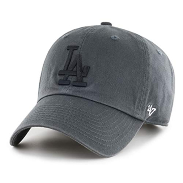 '47 Los Angeles Dodgers Clean Up Charcoal Adjustable Dad Cap