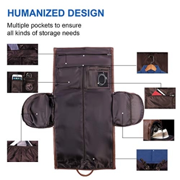 Waterproof Convertible Garment Duffel Bag with Shoe Compartment