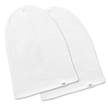 HonestBaby Multipack Caps Newborn Hats 100% Organic Cotton for Infant Baby Boys, Girls, Unisex (Lega...