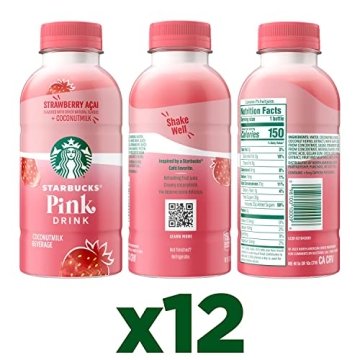Starbucks Pink Drink 12 Pack Coconut Milk Strawberry Açaí