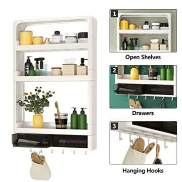 Tribesigns Bathroom Storage Organizer for Ultimate Space Saving